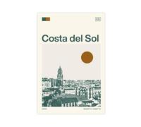 HDSDA Poster sur toile Costa Del Sol espagnol, décoration de chambre à coucher, bureau, chambre, cadeau, 20 x 30 cm