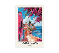 HDSDA Poster sur toile de l'île Goree, Sénégal, décoration de chambre à coucher, bureau, chambre, cadeau 20 x 30 cm