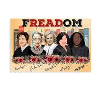 HDSDA Poster sur toile Liberté, Amour, Égalité - Décoration murale pour salon, chambre à coucher - 20 x 30 cm