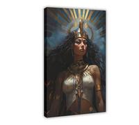 HDSDA Poster sur toile représentant la déesse égyptienne Isis pour décoration de chambre à coucher, bureau, chambre, cadeau 20 x 30 cm