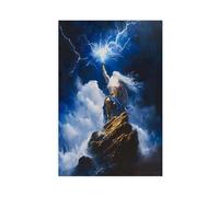 HDSDA Zeus, King of the Gods Toile Poster Décoration murale Impression sur toile pour salon, chambre à coucher 50 x 75 cm