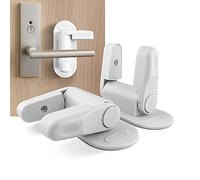 HDSDVNON 2 Pièces Verrou De Porte Sécurité Enfant - Résistance 50kg, Installation Sans Perçage, Protection Anti-Pets