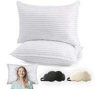 HDSDVNON Ensemble De 2 Oreillers De La Collection Hôtel 5 Étoiles - Oreillers Rafraîchissants De Luxe for Dormeurs sur Le Côté, Le Dos Ou Le Ventre(3,King (20x36))