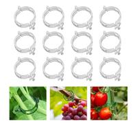 HDSDVNON Lot de 100 Clips De Support Réutilisables for Plantes- Pinces De Jardin Robustes for Tomates, Vignes Et Plantes Grimpantes(White,150)