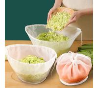 HDSDVNON Lot de 6 sachets réutilisables en étamine - Passoire en Coton Bio for Lait de Noix, Cuisine, pâtisserie et Infusion Froide(A-3PCS)