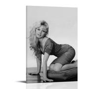 HDSHJFIK Brigitte Bardot - Impression sur toile - Impression sur toile moderne pour chambre à coucher - 20 x 30 cm