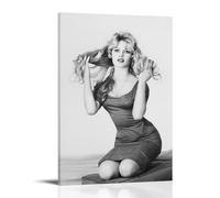 HDSHJFIK Brigitte Bardot Poster décoratif sur toile de beauté blonde classique - Affiches murales et image d'art moderne pour chambre à coucher - 20 x 30 cm