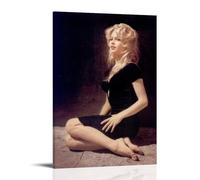HDSHJFIK Brigitte Bardot - Poster vintage blond décoratif sur toile - Affiches murales et image d'art moderne pour chambre à coucher - 20 x 30 cm