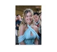 HDSHJFIK Charming Women Star Sydney Sweeney Movie Actrice Poster décoratif sur toile Impression d'art moderne pour chambre à coucher 20 x 30 cm