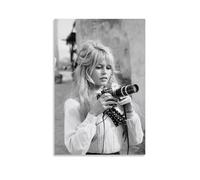 HDSHJFIK Poster décoratif sur toile de Brigitte Bardot - Décoration murale moderne pour chambre à coucher - 40 x 60 cm
