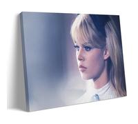 HDSHJFIK Poster décoratif sur toile esthétique Brigitte Bardot Young - Impression sur toile moderne pour chambre à coucher - 50 x 75 cm
