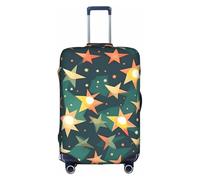 HDSKFNS Atomic Stars Housse de valise à motif rétro imprimé pour valises de 45,7 à 81,3 cm, blanc, M