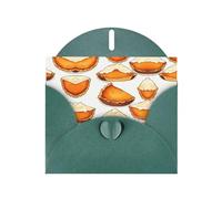 HDSKFNS Cartes de vœux imprimées alimentaires 15,2 x 10,2 cm en papier nacré avec enveloppes, pour anniversaire, mariage, condoléances