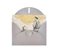 HDSKFNS Cartes de vœux imprimées Happy Fathers Day By Son 15,2 x 10,2 cm en papier nacré avec enveloppes, pour anniversaire, mariage, condoléances