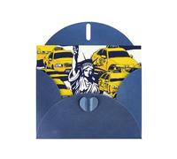 HDSKFNS Cartes de vœux imprimées New York City 15,2 x 10,2 cm en papier nacré avec enveloppes, pour anniversaire, mariage, condoléances