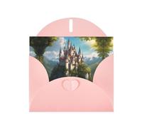 HDSKFNS Cartes de vœux légendaires avec enveloppes - 15,2 x 10,2 cm - Motif château de fées - Pour anniversaire, mariage, condoléances