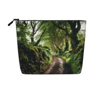 HDSKFNS Dark Hedges Trousse de maquillage avec fermeture éclair Motif Irlande du Nord Noir Taille unique
