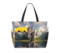 HDSKFNS Dream-Like Fairy Tale Castle03 Sac de voyage de grande capacité pliable avec fermeture éclair