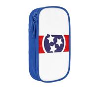 HDSKFNS Grande trousse à crayons avec fermeture éclair et motif drapeau de l'État du Tennessee