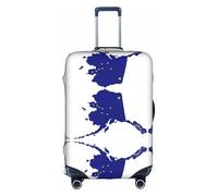 HDSKFNS Housse de valise imprimée carte de l'État de l'Alaska pour valises de 45 à 81 cm, blanc, taille XL