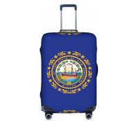 HDSKFNS Housse de valise imprimée drapeau de l'État du New Hampshire pour valises de 45,7 à 81,3 cm, blanc, X-Large