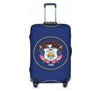 HDSKFNS Housse de valise imprimée drapeau de l'Utah pour valises de 45,7 à 81,3 cm, blanc, Small