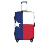 HDSKFNS Housse de valise imprimée drapeau du Texas pour valises de 45,7 à 81,3 cm, blanc, XL