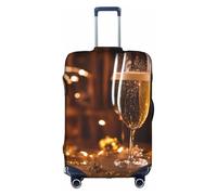 HDSKFNS Housse de valise imprimée tasse de vin pour valises de voyage pour valises de 45,7 à 81,3 cm, blanc, XL
