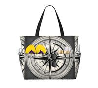 HDSKFNS Loi de la boussole Navigation 1 impression chaque sac de voyage sac fourre-tout grande capacité sac de piscine pliable sac à main sac à main vacances