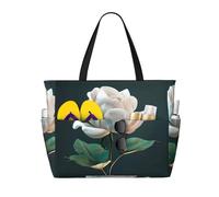 HDSKFNS Sac de voyage pliable de grande capacité avec fermeture éclair et imprimé floral 3D