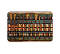 HDSKFNS Tapis de porte africain classique imprimé, tapis d'entrée pour porche, salle de bain, buanderie, décoration de sol