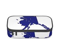 HDSKFNS Trousse à crayons avec drapeau de l'Alaska - Grande capacité - Parfait pour le travail et les voyages