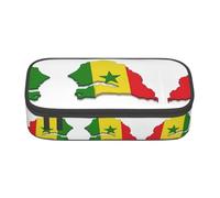 HDSKFNS Trousse à crayons avec drapeau du Sénégal - Grande capacité - Parfait pour le travail, les voyages