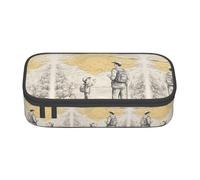 HDSKFNS Trousse à crayons avec impression « Happy Fathers Day By Son » - Grande capacité - Parfait pour le travail, les voyages