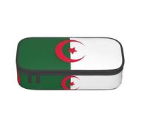 HDSKFNS Trousse à crayons avec motif drapeau de l'Algérie - Grande capacité - Idéal pour le travail, les voyages