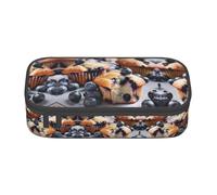 HDSKFNS Trousse à crayons Blueberry Muffin 03 - Grande capacité - Parfait pour le travail et les voyages
