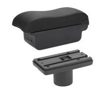 HDSNWG Boîte D'accoudoir avec Support Multifonctionnel, Accessoires De Modification Intérieure De Voiture Rembourrés en PU pour Ibiza 6j 6L(B2 Black Line 3USB)