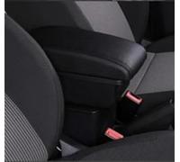 HDSNWG Boîte D'accoudoir avec Support Multifonctionnel, Coussin en PU, Accessoires De Modification Intérieure De Voiture pour Fiat 500(A-Black Black Line)