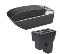 HDSNWG Boîte D'accoudoir De Voiture 2008 2009 2010 2011 2012 2013, Boîte De Rangement De Bras, Accessoires De Voiture pour Fit pour Jazz 2(D3 Black White No USB)