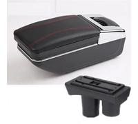 HDSNWG Boîte De Rangement D'accoudoir De Voiture, Boîte De Rangement Intérieure Dédiée Aux Pièces De Rénovation, Accessoires De Voiture pour Citroën C2 C3(A1 Red Line NO USB)