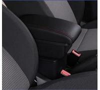 HDSNWG Boîte De Rangement Multifonctionnelle pour Accessoires D'intérieur De Voiture, Console Centrale, Boîte D'accoudoir pour Fiat 500(A-Black Red Line)