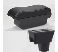 HDSNWG Boîte De Rangement Multifonctionnelle pour Accessoires D'intérieur De Voiture, Console Centrale, Boîte D'accoudoir pour Terrano 3(C Black White NousB)