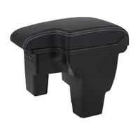 HDSNWG Boîte De Rangement Multifonctionnelle pour Accessoires D'intérieur De Voiture, Console Centrale, Boîte D'accoudoir pour Focus 3 2017(Black White Lines)