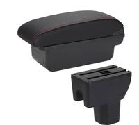 HDSNWG Boîte De Rangement pour Console Centrale, Accessoires D'intérieur De Voiture, Boîte De Rangement pour Accoudoir Multifonction pour Splash(C1 Black Red NO USB)