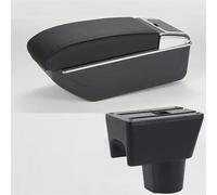 HDSNWG Détails Intérieurs De Voiture, Console Centrale, Accoudoir, Boîte De Rangement, Accessoires pour Terrano 3(D Black Line No USB)