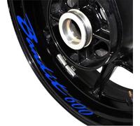 HDSNWG Installation Facile 1 Jeu D'autocollants De Roue D'accessoires De Moto Autocollants De Jante Réfléchissants À Rayures pour Suzuki pour Bandit 600(Style 1)