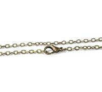 HDSupplies Quantité : collier de 30,5 à 45,7 cm avec fermoir mousqueton en bronze antique - 4 x 3 mm - pour la fabrication de bijoux