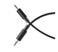 HDSupply Câble auxiliaire, câble jack 0,10 m, jack audio 3,5 mm stéréo 3 broches, câble audio pour casque, barre de son, TV, voiture, radio, noir