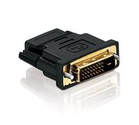 HDSupply HA010 Adaptateur DVI - HDMI (DVI-D mâle (24 + 1) vers HDMI Femelle (19pol)), Noir