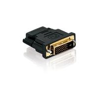 HDSupply HA010 Adaptateur DVI - HDMI (DVI-D mâle (24 + 1) vers HDMI Femelle (19pol)), Noir